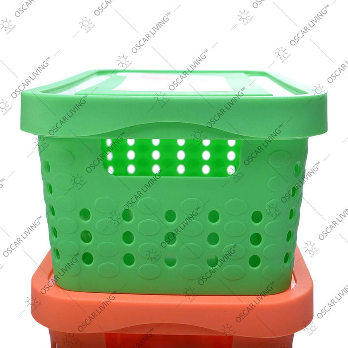 KOTAK PENYIMPANAN - CONTAINER BOX Shinpo SIP 256 Keranjang Plastik Tutup Serba Guna SHINPO OSCARLIVING