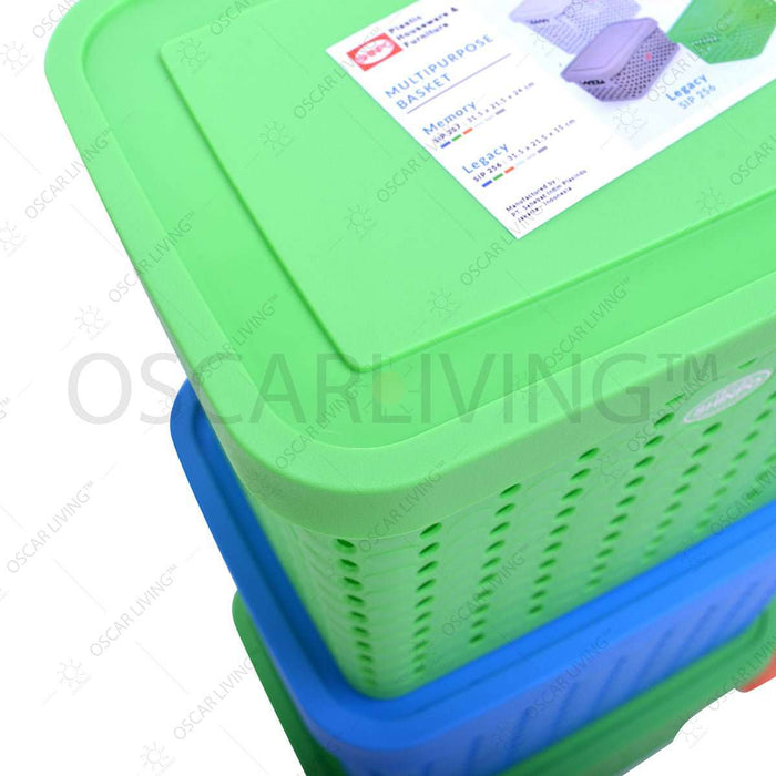 Shinpo SIP 257 Keranjang Plastik Tutup Serba Guna SHINPO OSCARLIVING