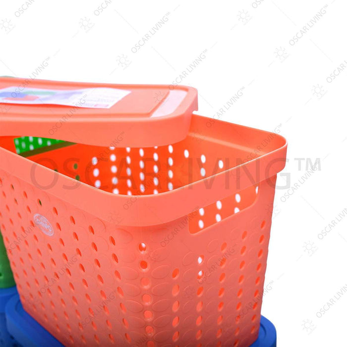 Shinpo SIP 257 Keranjang Plastik Tutup Serba Guna SHINPO OSCARLIVING