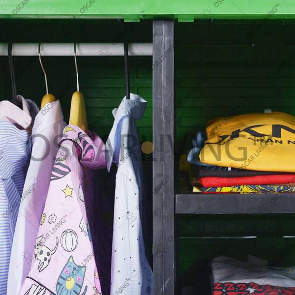 LEMARI PLASTIK - PLASTIC WARDROBE Lemari Plastik Miami Gantung Motif 3D Random MIAMI OSCARLIVING