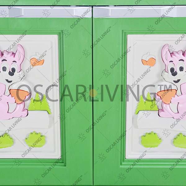 LEMARI PLASTIK - PLASTIC WARDROBE Lemari Plastik Miami Gantung Motif 3D Random MIAMI OSCARLIVING