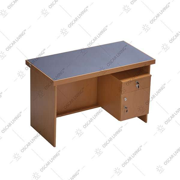 MEJA KANTOR - OFFICE DESK Meja Kantor 1/2 BIRO OLIV Mawar Natural OLIV OSCARLIVING