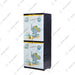 LEMARI PLASTIK - PLASTIC WARDROBE Lemari Plastik Sinbak Rak 4 Susun Motif Gajah | Plastic Wardrobe SINBAK OSCARLIVING