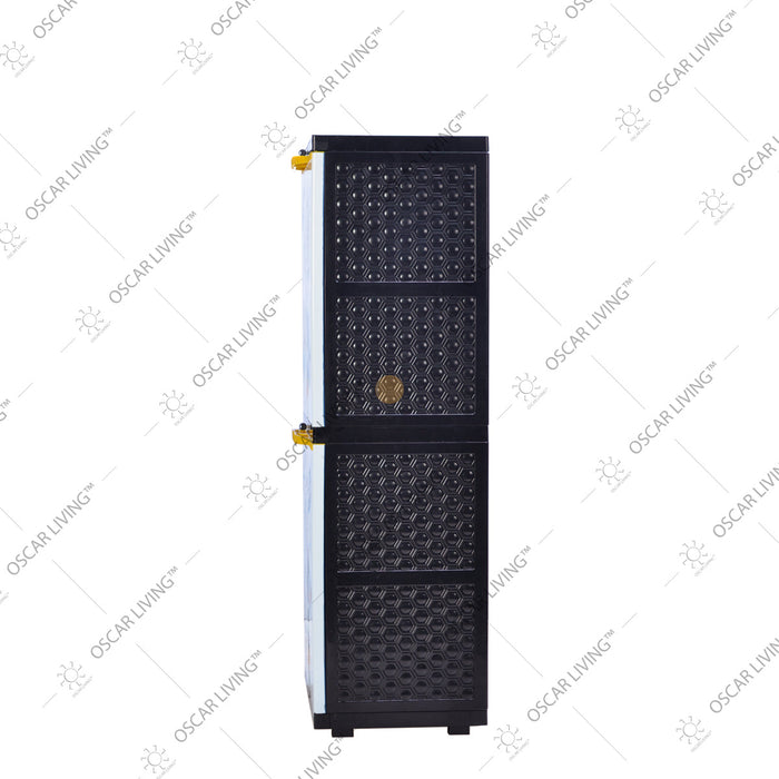 LEMARI PLASTIK - PLASTIC WARDROBE Lemari Plastik Sinbak Rak 4 Susun Motif Gajah | Plastic Wardrobe SINBAK OSCARLIVING