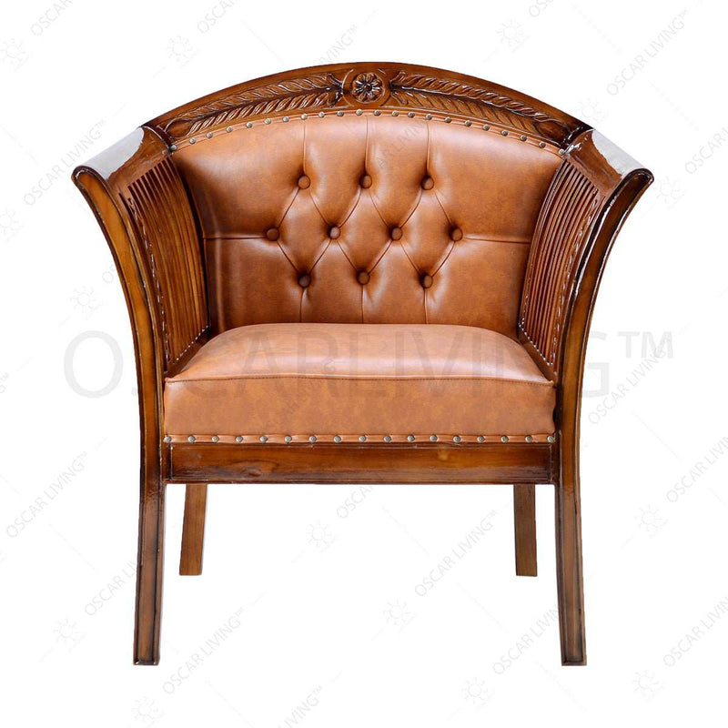 sofa jati Kursi Sofa Tamu Jati OLIV Margasari | Klasik OLIV OSCARLIVING