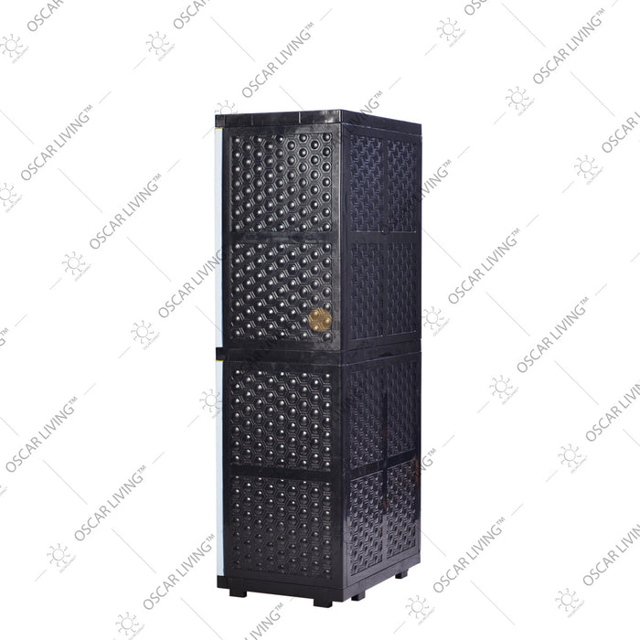 LEMARI PLASTIK - PLASTIC WARDROBE Lemari Plastik Sinbak Rak 4 Susun Motif Gajah | Plastic Wardrobe SINBAK OSCARLIVING