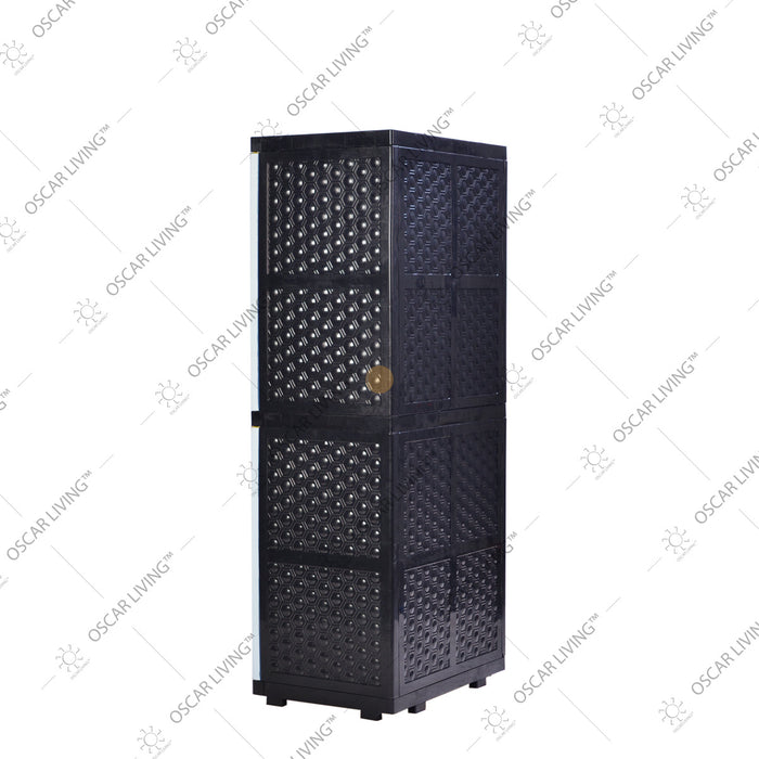 LEMARI PLASTIK - PLASTIC WARDROBE Lemari Plastik Sinbak Rak 4 Susun Motif Gajah | Plastic Wardrobe SINBAK OSCARLIVING