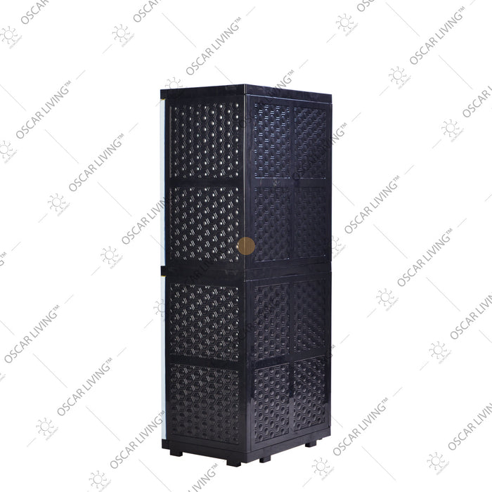 LEMARI PLASTIK - PLASTIC WARDROBE Lemari Plastik Sinbak Rak 4 Susun Motif Gajah | Plastic Wardrobe SINBAK OSCARLIVING