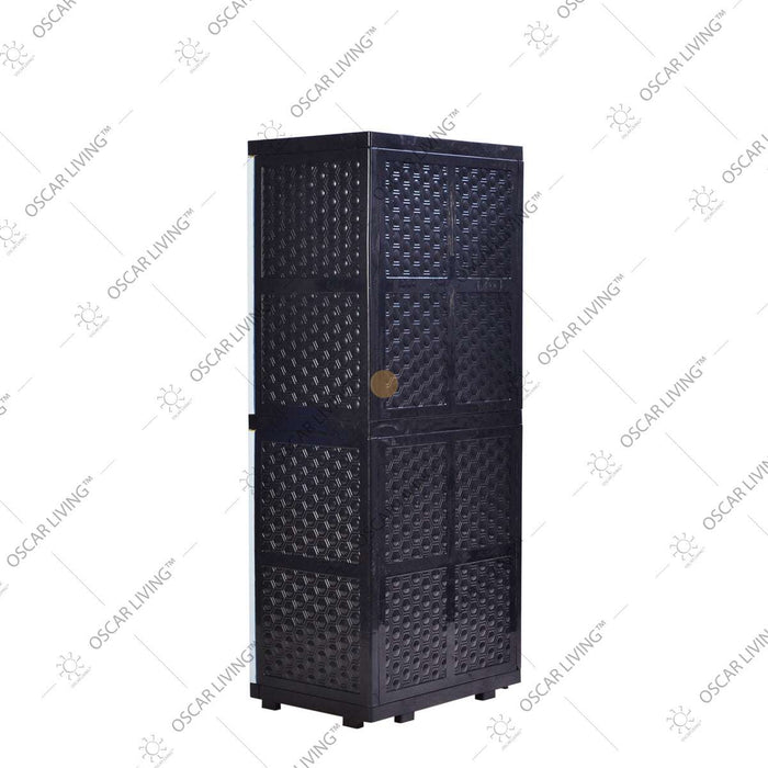 LEMARI PLASTIK - PLASTIC WARDROBE Lemari Plastik Sinbak Rak 4 Susun Motif Gajah | Plastic Wardrobe SINBAK OSCARLIVING