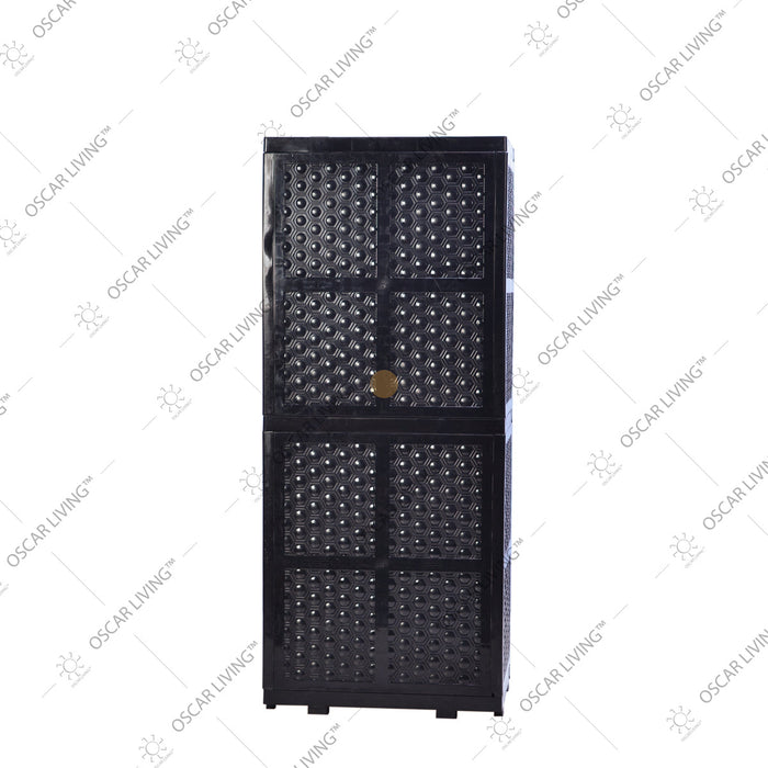 LEMARI PLASTIK - PLASTIC WARDROBE Lemari Plastik Sinbak Rak 4 Susun Motif Gajah | Plastic Wardrobe SINBAK OSCARLIVING