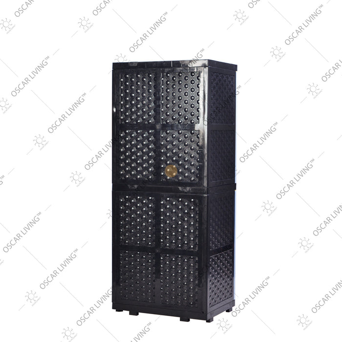 LEMARI PLASTIK - PLASTIC WARDROBE Lemari Plastik Sinbak Rak 4 Susun Motif Gajah | Plastic Wardrobe SINBAK OSCARLIVING