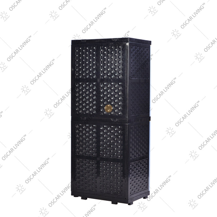 LEMARI PLASTIK - PLASTIC WARDROBE Lemari Plastik Sinbak Rak 4 Susun Motif Gajah | Plastic Wardrobe SINBAK OSCARLIVING