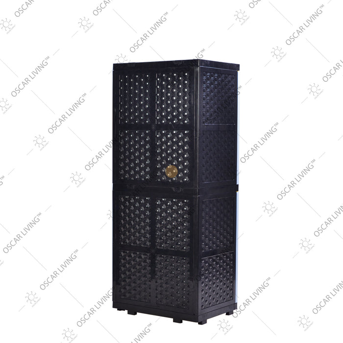 LEMARI PLASTIK - PLASTIC WARDROBE Lemari Plastik Sinbak Rak 4 Susun Motif Gajah | Plastic Wardrobe SINBAK OSCARLIVING