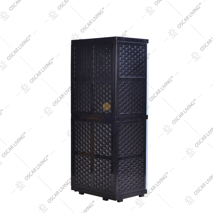 LEMARI PLASTIK - PLASTIC WARDROBE Lemari Plastik Sinbak Rak 4 Susun Motif Gajah | Plastic Wardrobe SINBAK OSCARLIVING