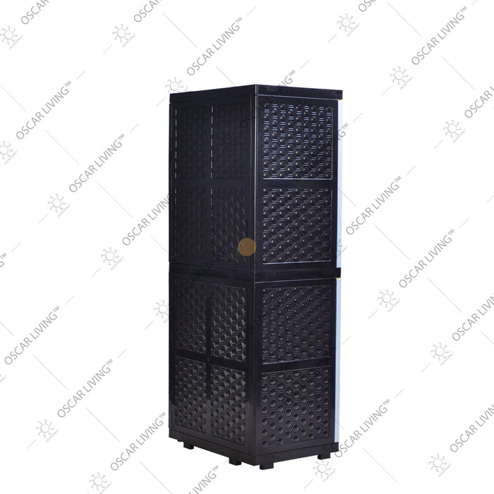 LEMARI PLASTIK - PLASTIC WARDROBE Lemari Plastik Sinbak Rak 4 Susun Motif Gajah | Plastic Wardrobe SINBAK OSCARLIVING