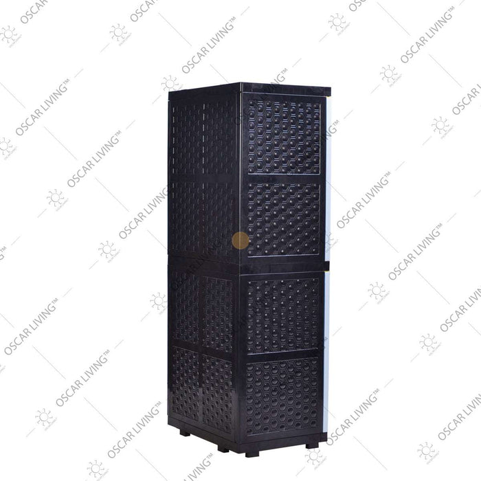 LEMARI PLASTIK - PLASTIC WARDROBE Lemari Plastik Sinbak Rak 4 Susun Motif Gajah | Plastic Wardrobe SINBAK OSCARLIVING