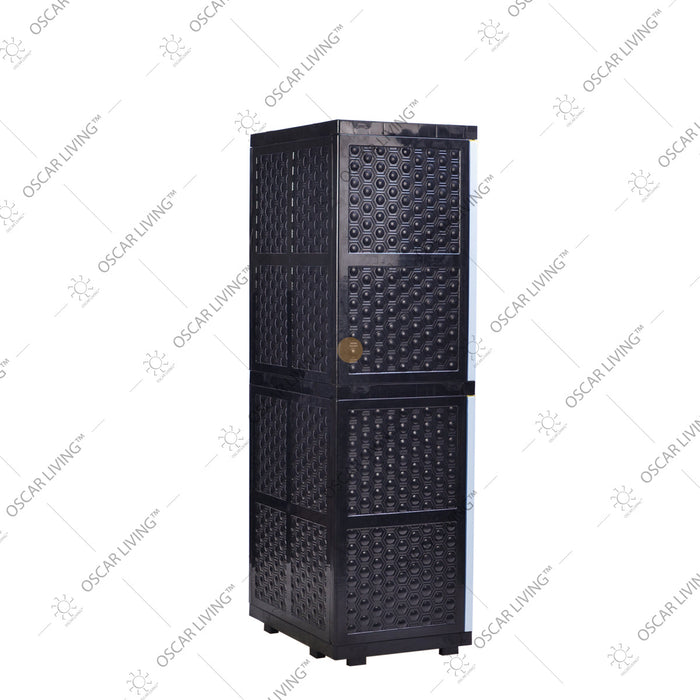 LEMARI PLASTIK - PLASTIC WARDROBE Lemari Plastik Sinbak Rak 4 Susun Motif Gajah | Plastic Wardrobe SINBAK OSCARLIVING