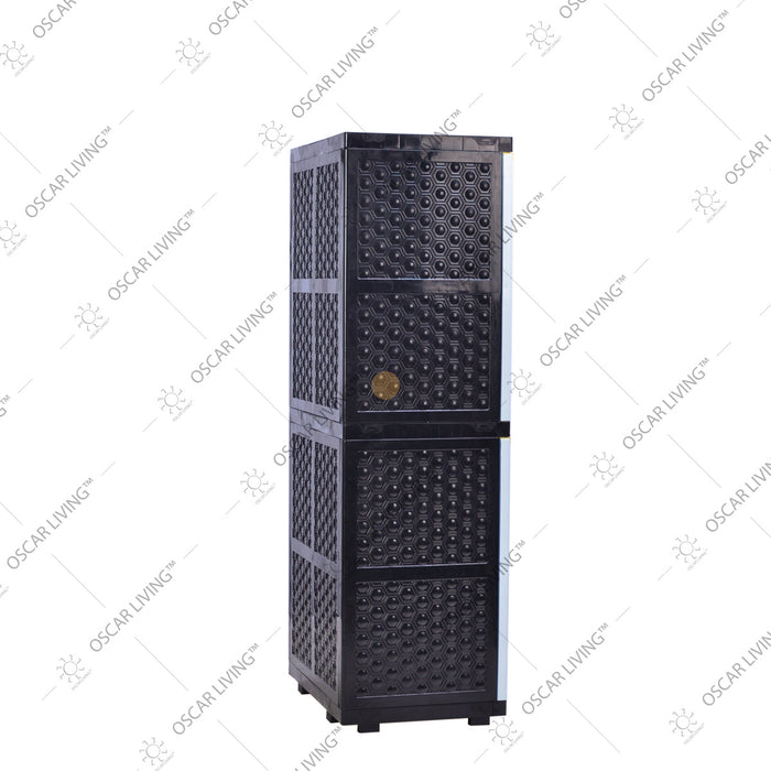LEMARI PLASTIK - PLASTIC WARDROBE Lemari Plastik Sinbak Rak 4 Susun Motif Gajah | Plastic Wardrobe SINBAK OSCARLIVING