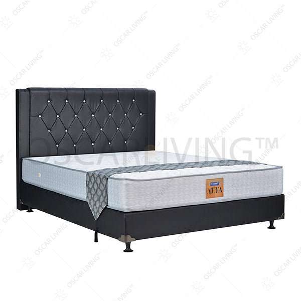 KASUR - SPRINGBED Kasur Springbed Hommy ALTA HB Premium Oxford | Fullset Oreo HOMMY OSCARLIVING