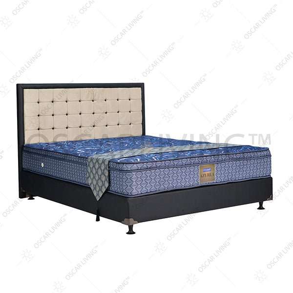 KASUR - SPRINGBED Kasur Springbed Hommy Azurea Plushtop HB Victoria | Fullset Oreo HOMMY OSCARLIVING