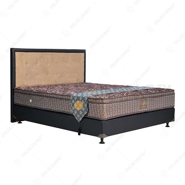KASUR - SPRINGBED Kasur Springbed Hommy Azurea Plushtop HB Queenstown | Fullset Oreo HOMMY OSCARLIVING