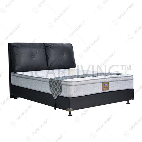 KASUR - SPRINGBED Kasur Springbed Hommy Azurea Plushtop HB Boston | Fullset Oreo HOMMY OSCARLIVING