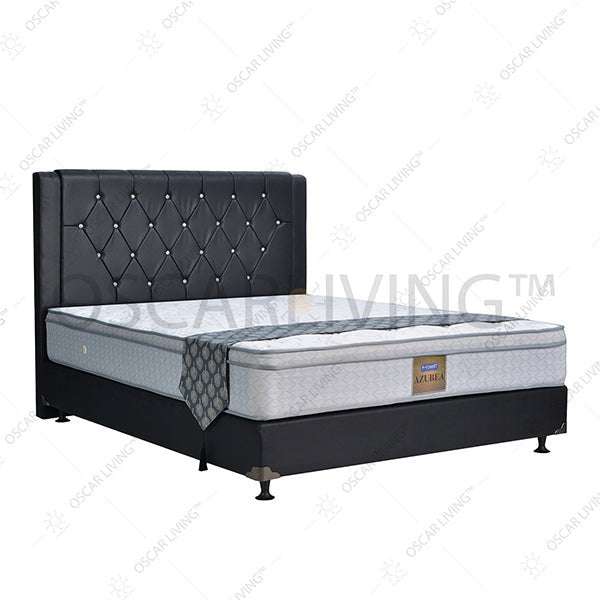 KASUR - SPRINGBED Kasur Springbed Hommy Azurea Plushtop HB Oxford | Fullset Oreo HOMMY OSCARLIVING