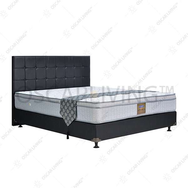 KASUR - SPRINGBED Kasur Springbed Hommy Azurea Plushtop HB Sydney | Fullset Oreo HOMMY OSCARLIVING