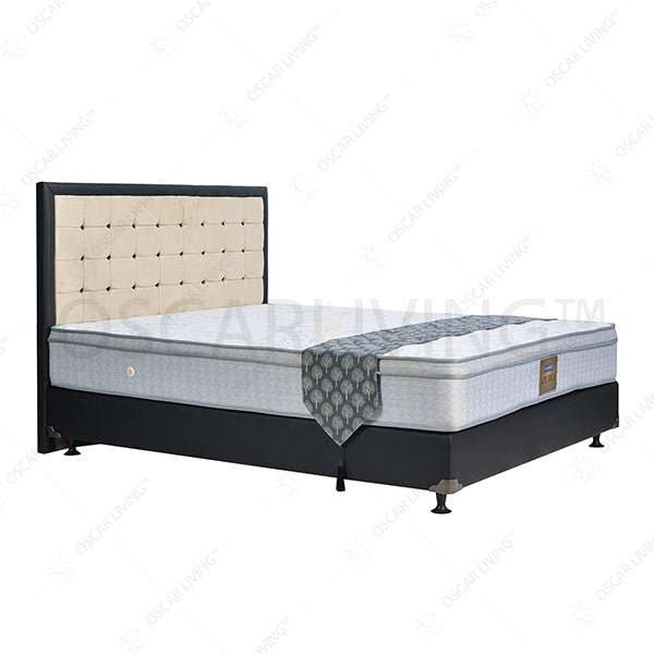 KASUR - SPRINGBED Kasur Springbed Hommy Azurea Plushtop HB Victoria | Fullset Oreo HOMMY OSCARLIVING