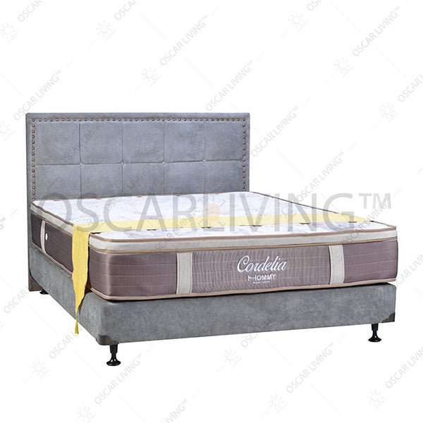 KASUR - SPRINGBED Kasur Springbed Hommy Cordelia PillowTop HB Kudeta | Fullset HOMMY OSCARLIVING