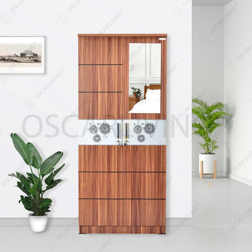 Lemari Pakaian Lemari pakaian 2 Pintu Cermin LPC722 HARMONY SUPER FURNITURE OSCARLIVING