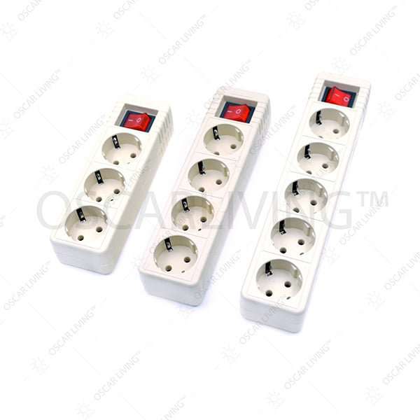 Stop Kontak Saklar Stop Kontak Saklar Jupiter 3 - 5 Lubang Panjang 3&5 M Colokan Terminal HANNOCHS OSCARLIVING