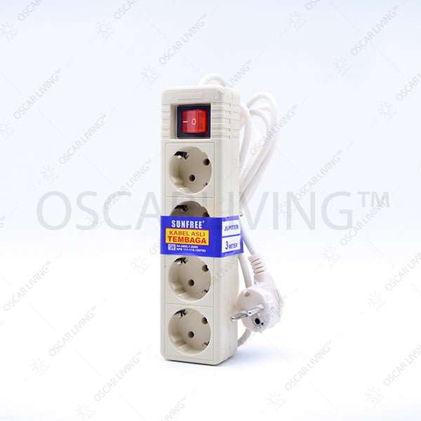 Stop Kontak Saklar Stop Kontak Saklar Jupiter 3 - 5 Lubang Panjang 3&5 M Colokan Terminal HANNOCHS OSCARLIVING
