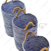 KERANJANG ANYAM Keranjang Anyam Woven Dengan Pegangan OLIV OLIV OSCARLIVING