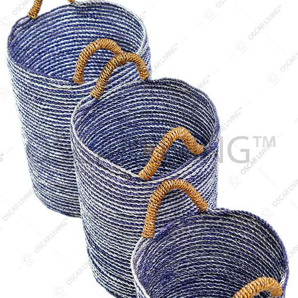 KERANJANG ANYAM Keranjang Anyam Woven Dengan Pegangan OLIV OLIV OSCARLIVING