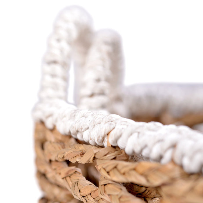 KERANJANG ANYAM Keranjang Anyam Oval Dengan Pegangan OLIV OLIV OSCARLIVING