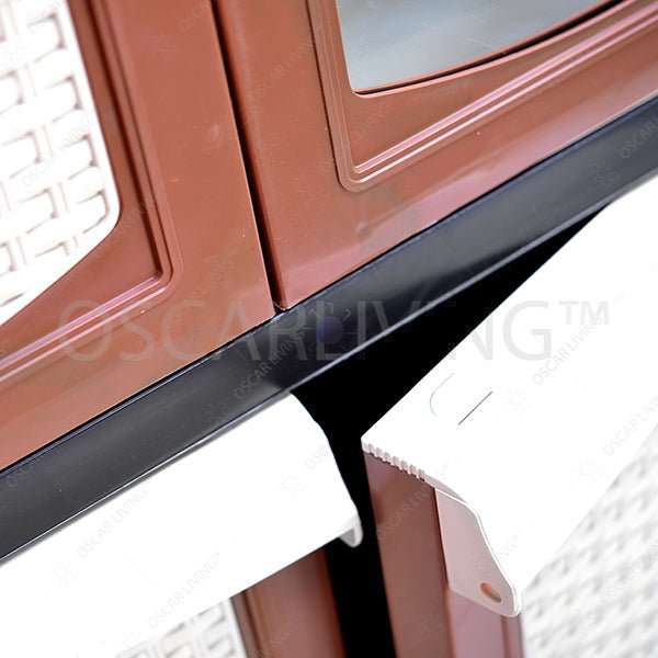 LEMARI PLASTIK - PLASTIC WARDROBE Lemari Plastik Gantung Kingstar RP48G kaca dan kunci KINGSTAR OSCARLIVING