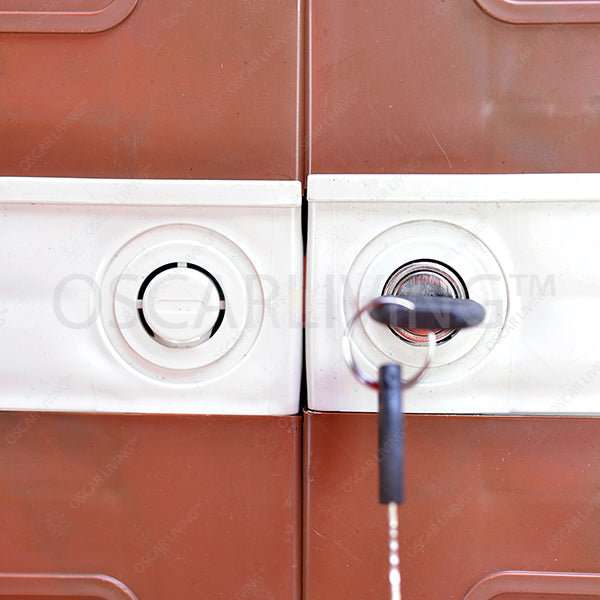 LEMARI PLASTIK - PLASTIC WARDROBE Lemari Plastik Gantung Kingstar RP48G kaca dan kunci KINGSTAR OSCARLIVING