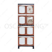 LEMARI PLASTIK - PLASTIC WARDROBE Lemari Plastik Gantung Kingstar RP48G kaca dan kunci KINGSTAR OSCARLIVING