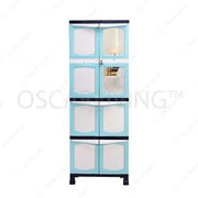 LEMARI PLASTIK - PLASTIC WARDROBE Lemari Plastik Gantung Kingstar RP48G kaca dan kunci KINGSTAR OSCARLIVING