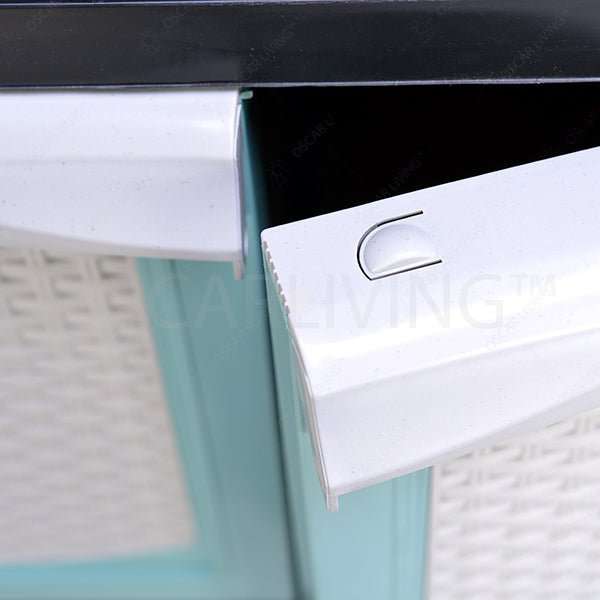 LEMARI PLASTIK - PLASTIC WARDROBE Lemari Plastik Gantung Kingstar RP48G kaca dan kunci KINGSTAR OSCARLIVING