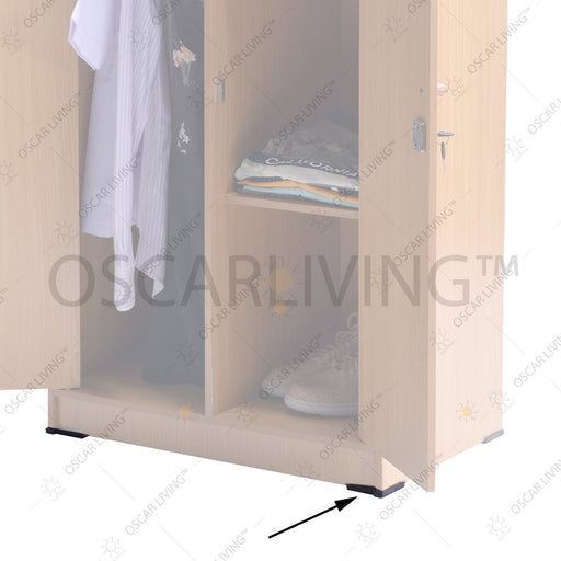 SUKU CADANG - SPAREPART Kaki sudut depan Meja / Lemari Dll - Plastik OLIV OSCARLIVING