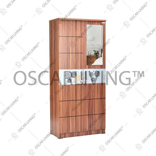 Lemari Pakaian Lemari pakaian 2 Pintu Cermin LPC722 HARMONY SUPER FURNITURE OSCARLIVING