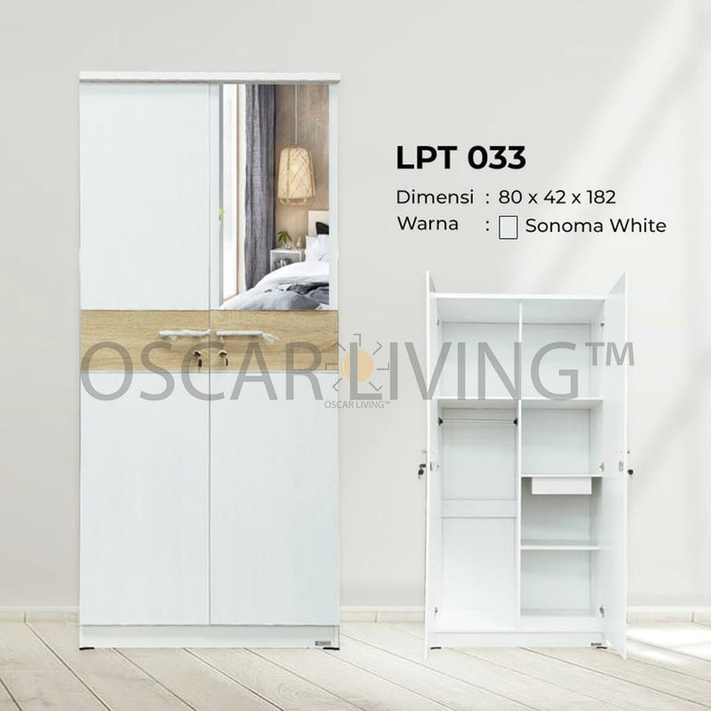 LEMARI PAKAIAN - WARDROBE Lemari Pakaian Lunar LPT033 LUNAR OSCARLIVING