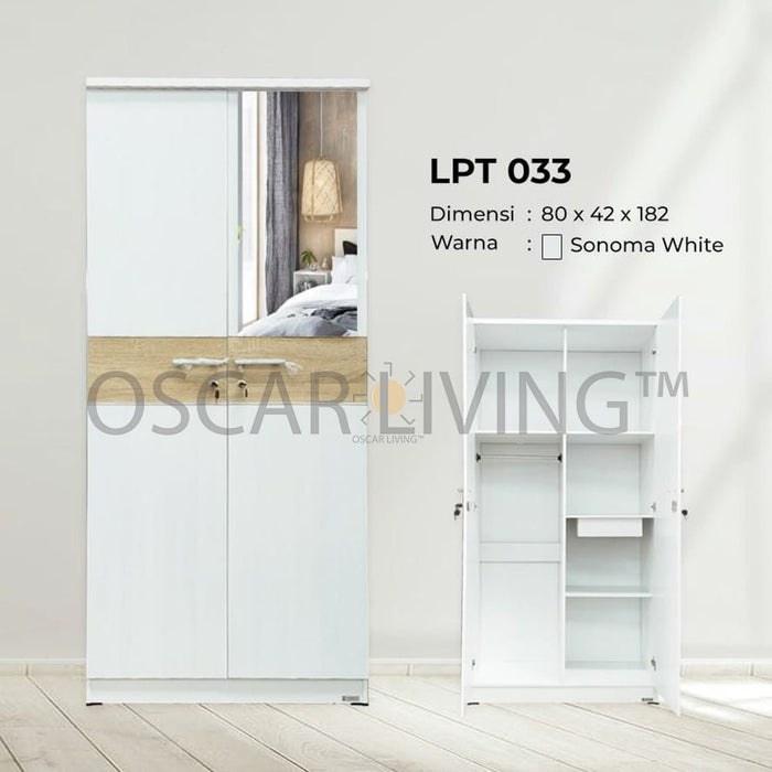 LEMARI PAKAIAN - WARDROBE Lemari Pakaian Lunar LPT033 LUNAR OSCARLIVING