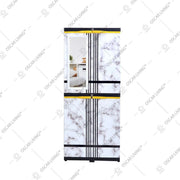 LEMARI PLASTIK - PLASTIC WARDROBE Lemari Plastik Sinbak Rak 4 Susun Motif | Plastic Wardrobe SINBAK OSCARLIVING