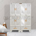 LEMARI PLASTIK - PLASTIC WARDROBE Lemari Plastik Napolly Cabro466 + Kaca | Plastic Wardrobe NAPOLLY OSCARLIVING