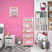 LEMARI PLASTIK - PLASTIC WARDROBE Lemari Plastik Napolly SFC2 Motif Helokity | Plastic Wardrobe NAPOLLY OSCARLIVING