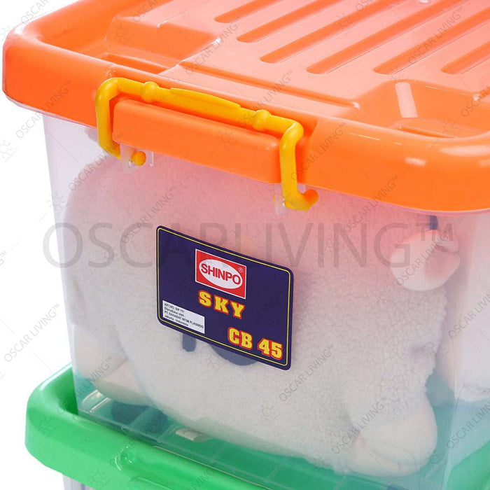 SHINPO CB 45 Shinpo 111 SKY Box Container 45 Liter Dengan Roda / Box Serbaguna CB45 SHINPO OSCARLIVING