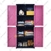LEMARI PLASTIK - PLASTIC WARDROBE Lemari Plastik Sinbak Rak 4 Susun Motif | Plastic Wardrobe SINBAK OSCARLIVING
